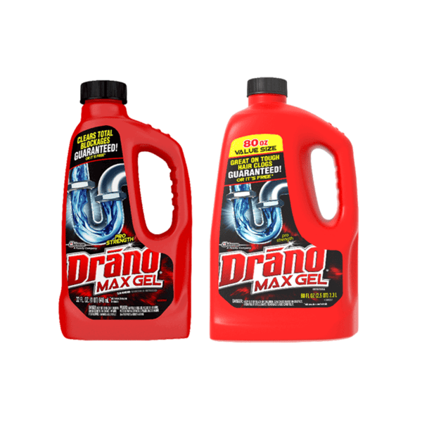 drano max gel drain cleaner