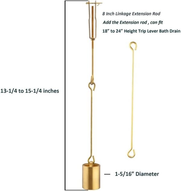 Tip Toe Bathtub Drain Kit - Image 2