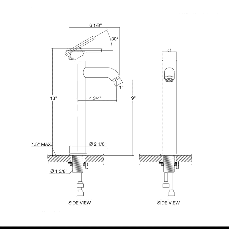 Vessel faucet