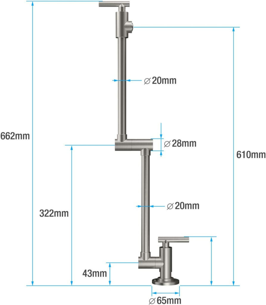 Wall Mount Pot Filler Faucet features