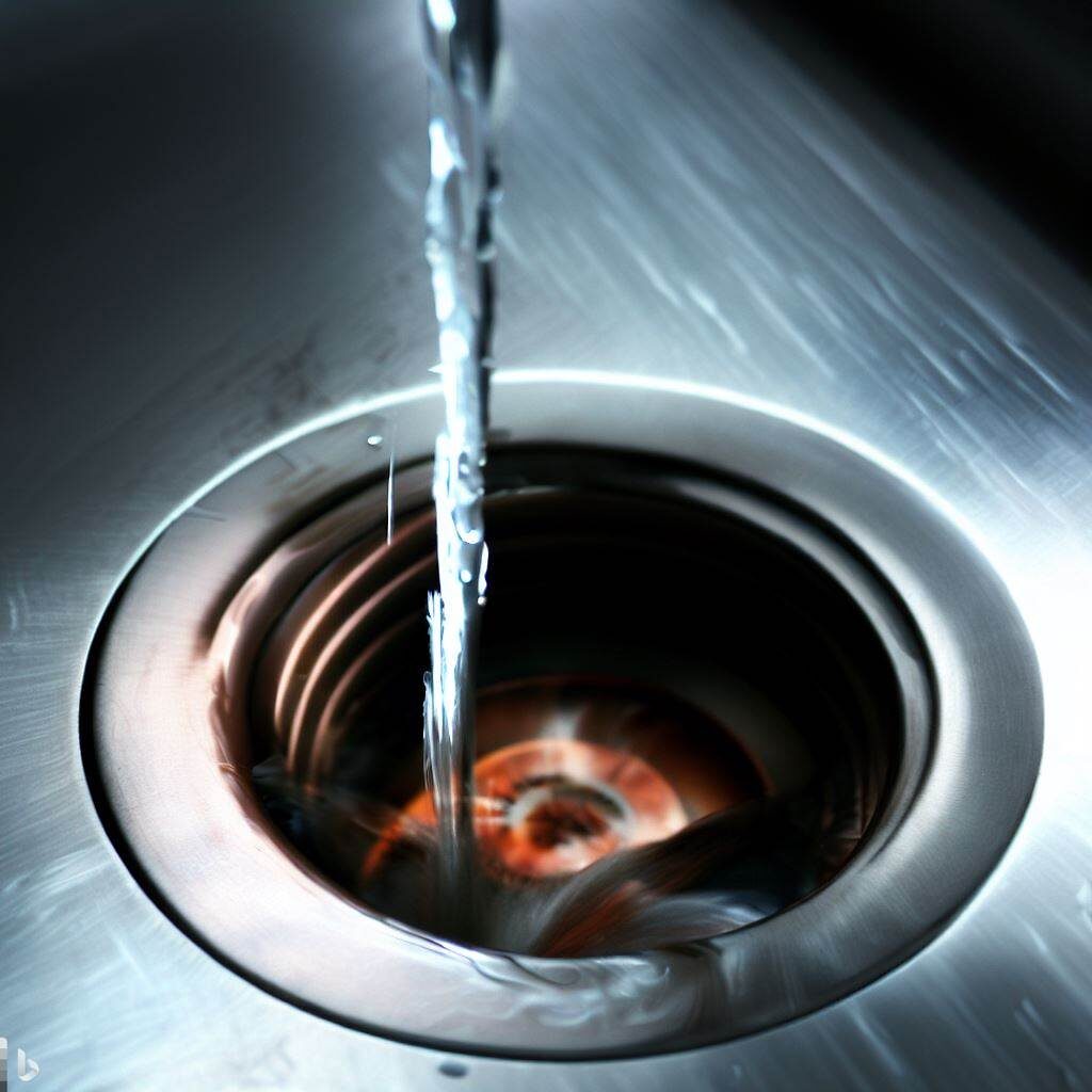 Sink water drain