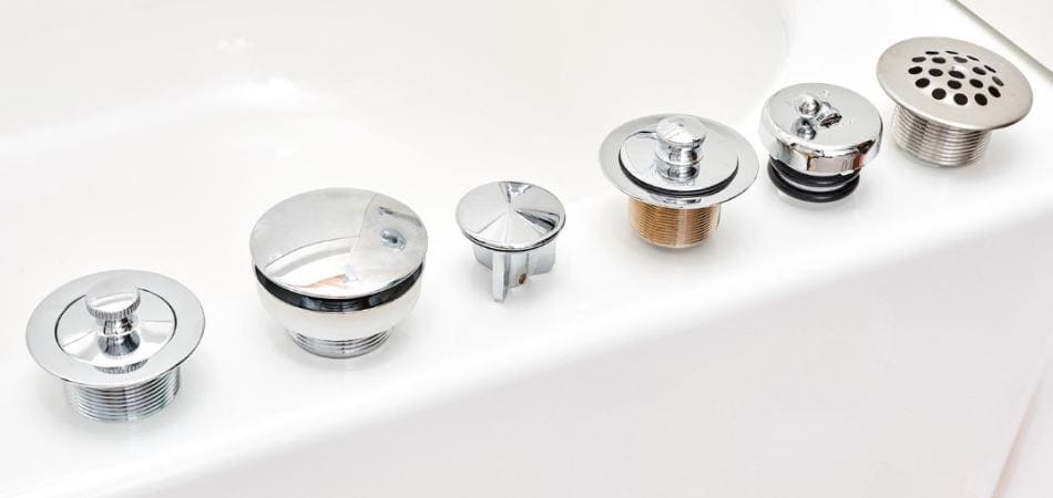 common types of bathtub drain stoppers