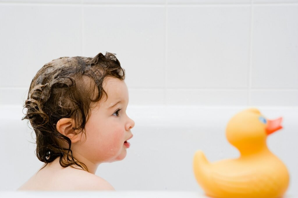 Child in the bathtub